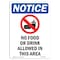 Signmission OSHA Sign, 10" H, Aluminum, No Food Or Drink Allowed Sign With Symbol, Portrait, V-14580 OS-NS-A-710-V-14580 - alternate 1